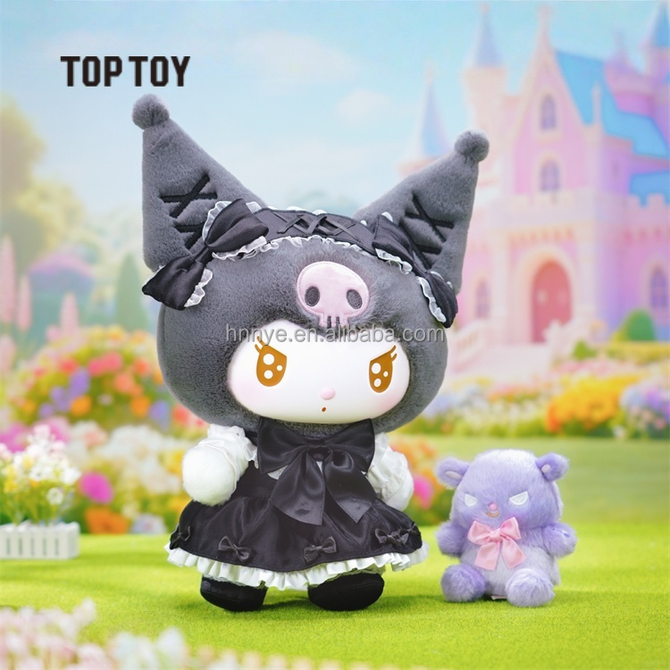 100% Authentic TOP TOY Sanrios Kuromii MYMELODY Sweet Fairy Tale Series Kawaii Vinyl Pendant Doll Plush Figure Toy Fashion Gift