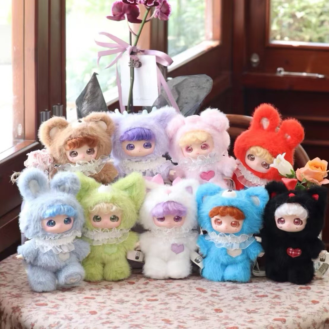 Original U Girls Wow Sammy Joint Movable Plush Blind Box Doll Doll With Skeleton Cute Doll Hanging Ornaments