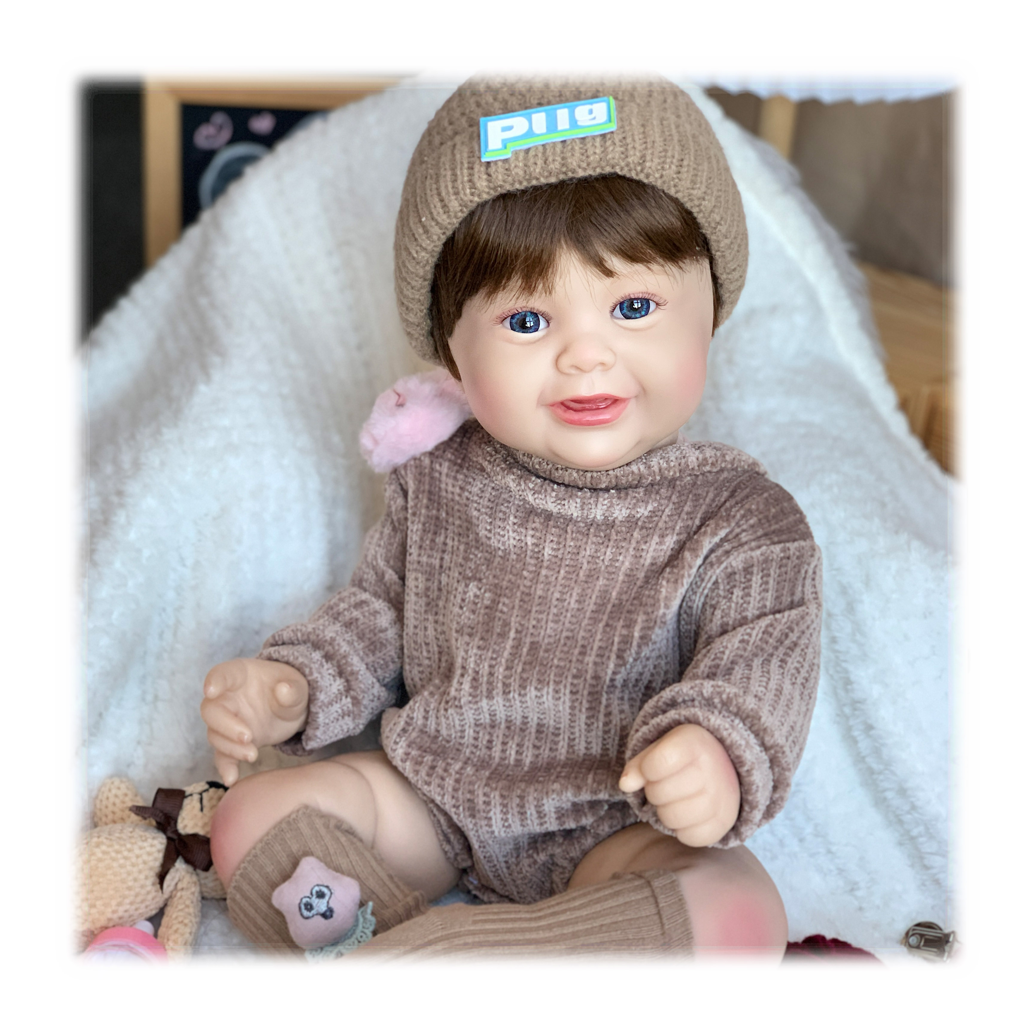 Black Kids Toy Car Islamic Munecas Plush Bassinet Mermaid Hobby Horse Girl Ball Reborn Doll