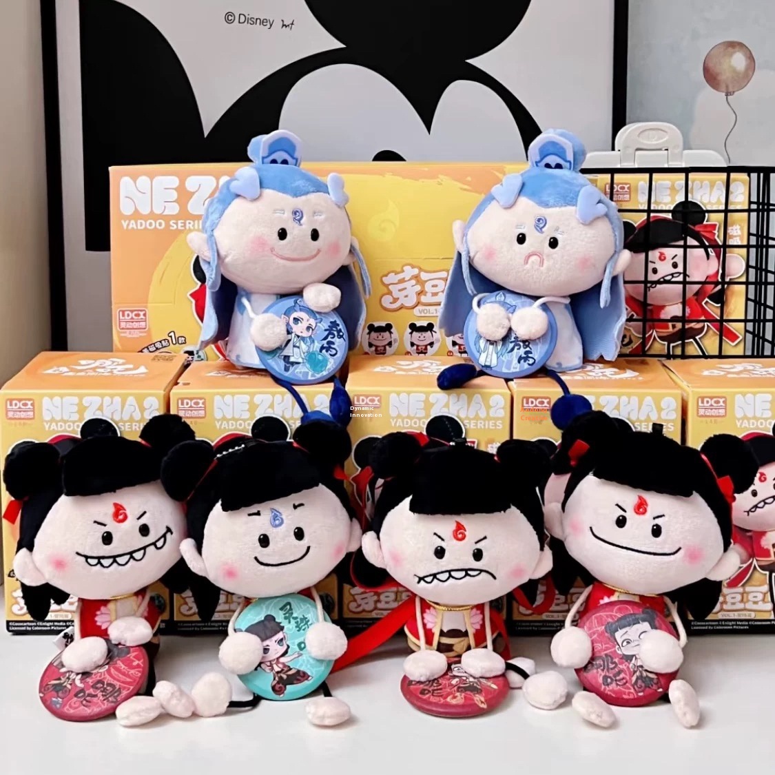 Genuine Nezha Plush Blind Box Chinese Anime Stuffed Toy Figure, Magic Boy Doll Collectible Gift for Kids, Bulk Mystery Box
